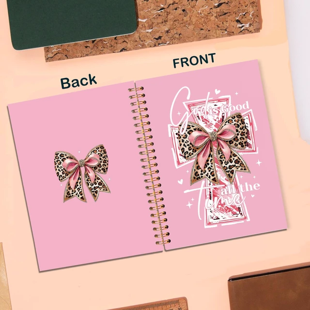 Alt view image 3 of 7 - God Is Good Notebooks, Prayer Bible Journal for Women, Christian School Supplies, Pink Christian Notebook, Bible Journaling Supplies Notebooks for Office School Supplies, 5.5x8.3 Inch