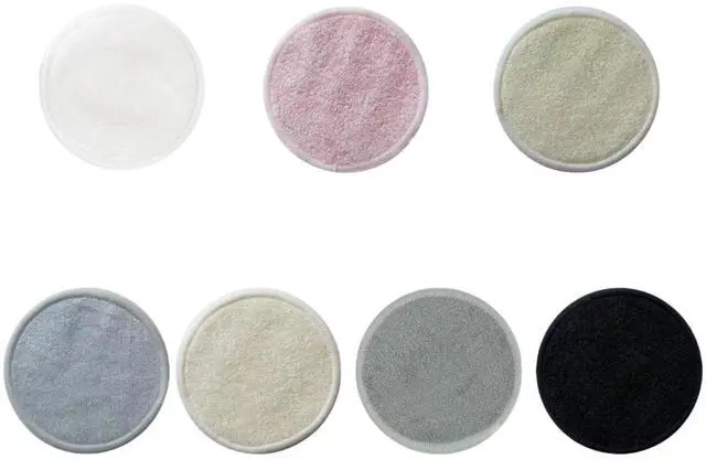 Main image of Reusable Makeup Remover Pads - 7 Pcs Soft Cotton Rounds for Face with Friendly Bamboo Fiber, Washable Makeup Remover Cloth for All Skin Types - Ideal for Facial Cleansing (7 Colour)