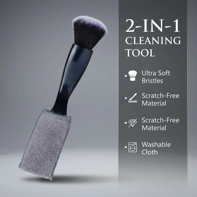 Alt view image 4 of 7 - 3 Pcs Exquisite Microfiber Duster Brushes, Car Detailing Brushes, Feather Duster, Efficient Dust Removal, Cleaning Tool Perfect for Computers, Keyboards, Car Interior, Photo Frames, Digital Devices