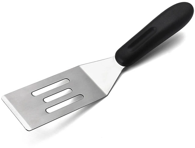 Main image of Small Metal Spatula, Stainless Steel Mini Turner for Baking(1) | Brownie, cookie, lasagna, pancakes & cake. Cutter & serve turner. Flipping & cooking. Durable professional grade.