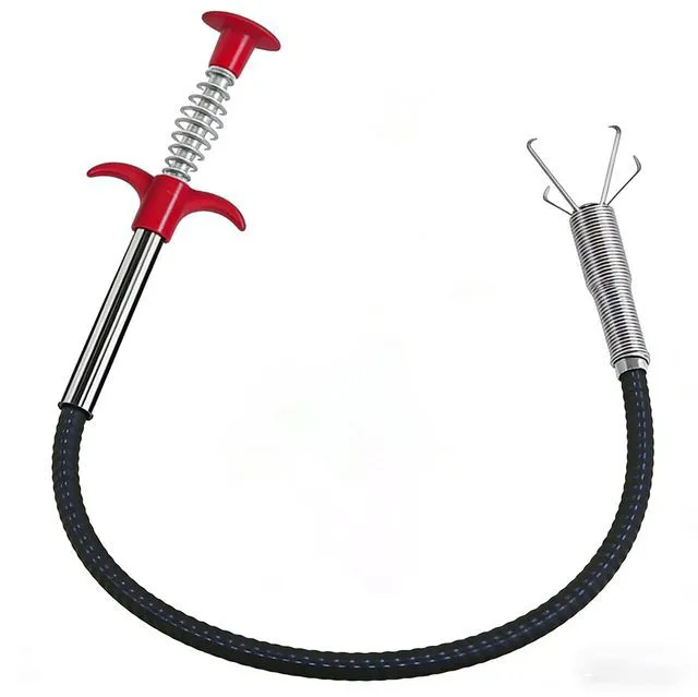Main image of Drain Snake,33 inch Flexible Grabber Claw Pick Up Reacher Tool,Drain Clog Remover - Gutter Cleaning Tools for Home Sink, Bathroom Tub,Drain, Toilet, Tight Spaces