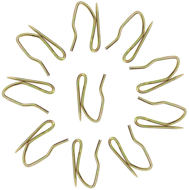 Alt view image 3 of 7 - 58PCS Rustproof Curtain Hooks, 1 Inch Stainless Steel Pin-On Hooks | Nickel Plating, Durable, Offset Pin Design, for Window Door Shower Curtains, with Storage BoxVintage Bronze
