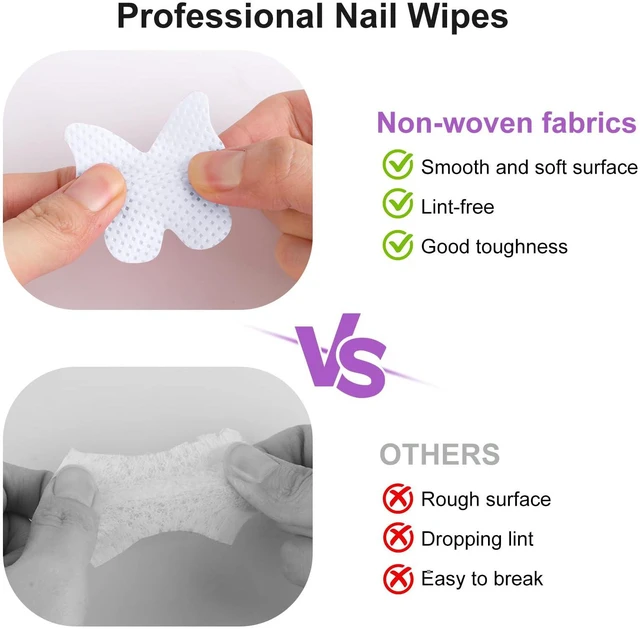 Alt view image 3 of 7 - 200pcs Nail Cotton Pads, 1 Pull-Off Pump-Style Bottle Suitable for Nail Care Wipes, Nail Cleaning Pads, Mascara Extension Glue Cleaning Wipes Care Product Sets (White)