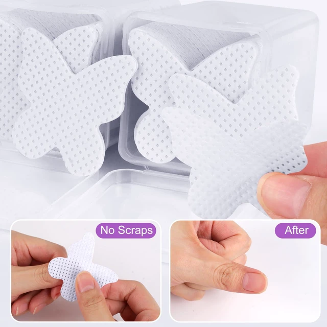 Alt view image 7 of 7 - 200pcs Nail Cotton Pads, 1 Pull-Off Pump-Style Bottle Suitable for Nail Care Wipes, Nail Cleaning Pads, Mascara Extension Glue Cleaning Wipes Care Product Sets (White)