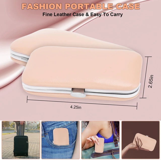 Alt view image 2 of 7 - 9 PCS Nail Clippers, ONEHERE Premium Manicure Set, Professional Grooming Gift Kit, Pedicure Kit, Facial, Hand, Foot, Cuticle Nail Care Tools, Fingernail Clippers with Luxurious Portable Travel Case