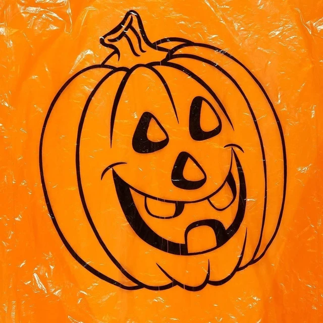 Alt view image 7 of 7 - Trash Bags - 6-Pack Orange, 8-Gal (24 x 30 In) & 34-Gal (36 x 48 In) - Pumpkin-Printed Decorative Leaf & Yard Waste Collection - Garden Trash Bags