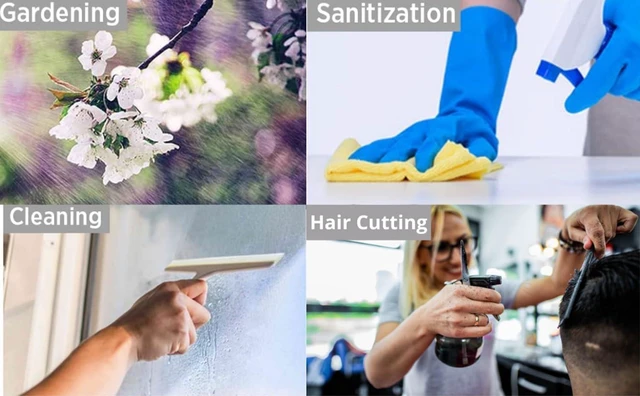 Alt view image 6 of 7 - Adjustable Spray Bottles for Cleaning Solutions - No Leak and Clo, Plants, Cleaning Solutions, BBQ. Plant Sprayer, Hair Mister, Squirt Bottles for Liquids - Food-Safe Pet, Vinegar
