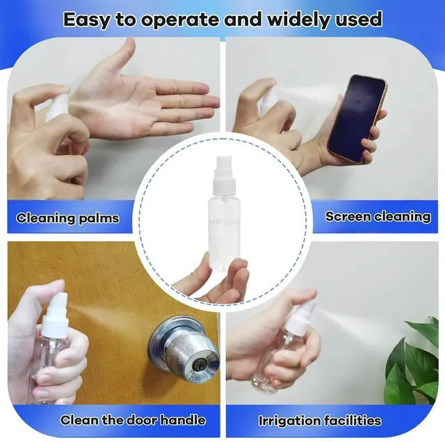 Alt view image 6 of 7 - 5 Pack Small Spray Bottles for Travel - 50ml Spray Bottle Leak Proof, Fine Mist Empty Spritzer Bottles, Reusable Clear Plastic Mini Travel Bottle for Storage Essential Oils, Cleaning, Perfume