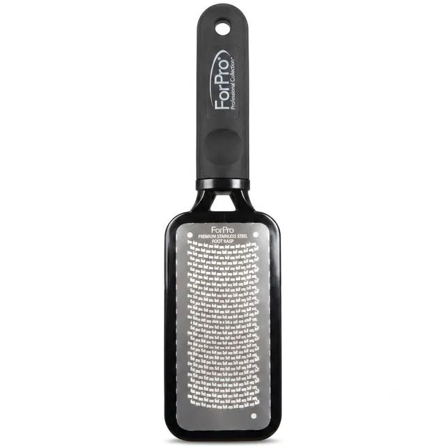Alt view image 2 of 7 - Professional Collection Premium Stainless Steel Foot Rasp, Colossal Foot File & Callus Remover, Instantly Removes Calluses & Smooths Cracked Heels, 10.75" L x 2.75" W, Black