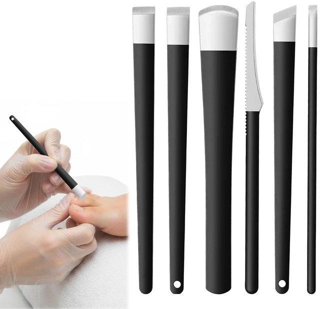 Main image of 6 PCS Pedicure Knife Set, Ingrown Toenail Removal Kit Stainless Steel Removal Pedicure Scraper with Storage Box Professional Foot Scraper Callus Shaver Foot Care for Dead Dry Hard Cracked Skin