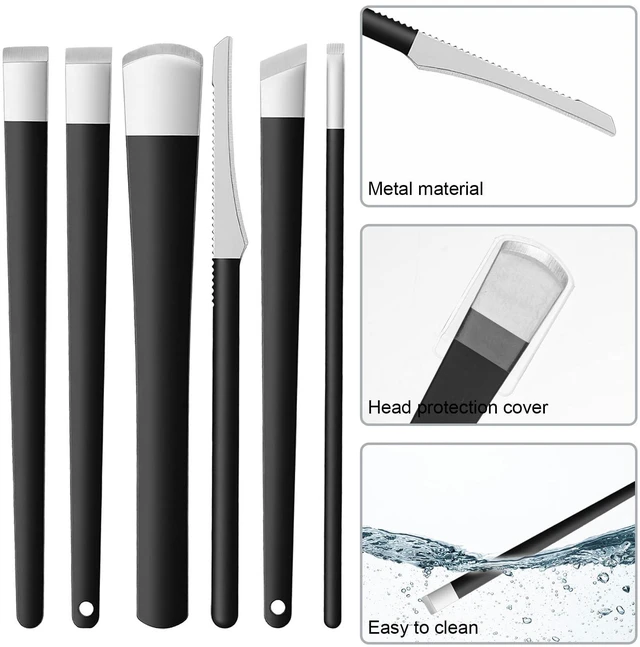 Alt view image 4 of 7 - 6 PCS Pedicure Knife Set, Ingrown Toenail Removal Kit Stainless Steel Removal Pedicure Scraper with Storage Box Professional Foot Scraper Callus Shaver Foot Care for Dead Dry Hard Cracked Skin