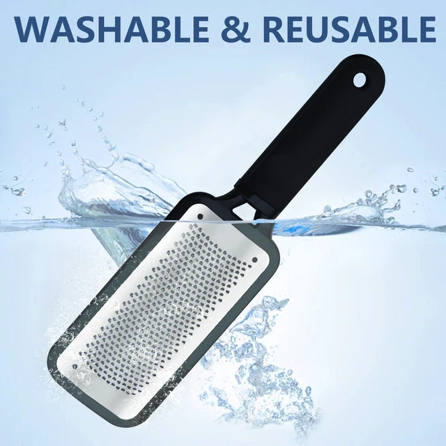 Alt view image 2 of 6 - Foot File Callus Remover Foot Rasp Pedicure Scrubber Tool for Feet Care Stainless Scraper Cracked Dead Skin Remover