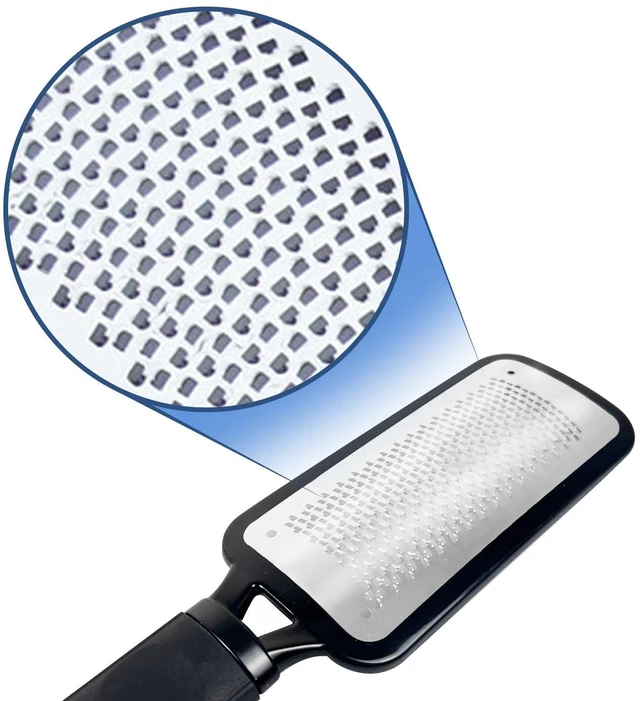 Alt view image 3 of 6 - Foot File Callus Remover Foot Rasp Pedicure Scrubber Tool for Feet Care Stainless Scraper Cracked Dead Skin Remover