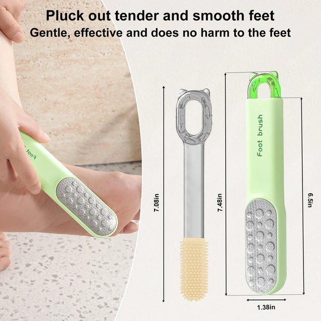 Alt view image 4 of 7 - Callus Remover for Feet & Hand, Foot File & Foot Scrubber,Hard Skin Removal | Double-sided stainless steel, wet dry use, exfoliation, removes calluses, safe for sensitive feet, ergonomic grip, portabl