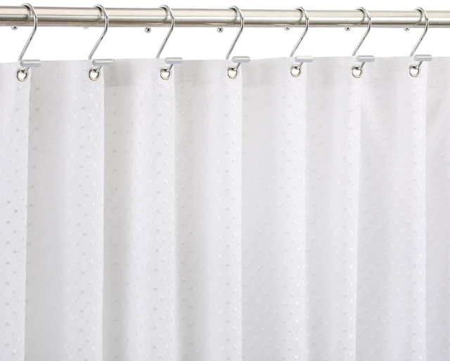 Alt view image 3 of 6 - Chrome Shower Curtain Hooks, Polished Silver Shower Curtain Rings for Bathroom, CHICTIE Modern Rustproof Metal Decorative Shower Hooks Hangers for Shower Curtain Rod, Square T Bar Shape Set of 12