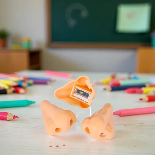 Alt view image 2 of 7 - Mini Pencils Sharpener, Funny Nose Pencils Sharpeners,Birthday Party Supplies,Funny Pencil Sharpeners,Nose Pencil Sharpener Office Supplies