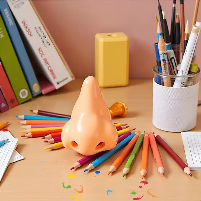 Alt view image 5 of 7 - Mini Pencils Sharpener, Funny Nose Pencils Sharpeners,Birthday Party Supplies,Funny Pencil Sharpeners,Nose Pencil Sharpener Office Supplies