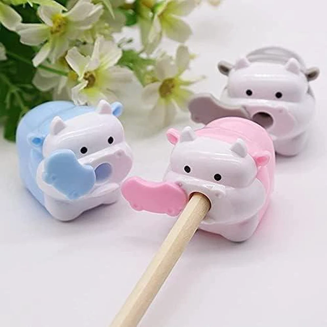 Alt view image 2 of 7 - 1Pc Cute Cattle Design Sharpener Cow Ox Kawaii Pencils Sharpeners Girls Gifts Stationery Office Supplies Nice Design Deft Processed Pencil Sharpeners (Random Color
