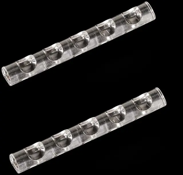 Main image of 2 Pack Crystal Bar Pen Holder Transparent Brush Holder Acrylic Nail Art Painting Pen Brush Stand Brushes Rest Makeup Brushes Organizer Holders for Drawing Pens Manicure Nail Carving Pencils