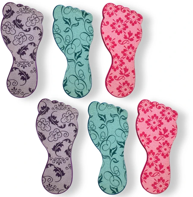 Main image of 6pc ALAZCO Foot File Callus Remover for Feet Heel Exfoliate Pumice Stone Diabetic Feet Scrubber Dead Skin Remover Salon SPA DIY & Professional Pedicure Tools Washable TSA & Travel Friendly
