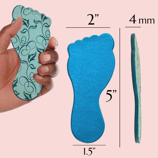 Alt view image 3 of 6 - 6pc ALAZCO Foot File Callus Remover for Feet Heel Exfoliate Pumice Stone Diabetic Feet Scrubber Dead Skin Remover Salon SPA DIY & Professional Pedicure Tools Washable TSA & Travel Friendly