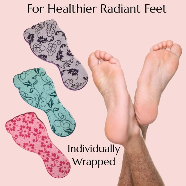 Alt view image 6 of 6 - 6pc ALAZCO Foot File Callus Remover for Feet Heel Exfoliate Pumice Stone Diabetic Feet Scrubber Dead Skin Remover Salon SPA DIY & Professional Pedicure Tools Washable TSA & Travel Friendly