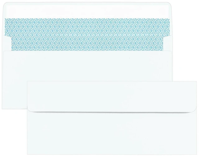 Main image of 50 Pack White #10 Business Envelopes, Standard Envelopes Self Seal, 4 1/8 x 9 1/2 Inch Letter Size Business Mailing Envelopes for Checks Invoices Statements Baby Shower Wedding Birthday