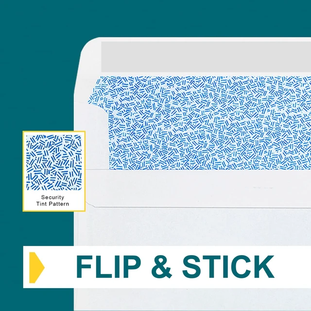Alt view image 4 of 7 - #10 Left Window Envelopes Self Seal - 20/pack - 4 1/8 x 9 1/2 inch - Business Envelopes with Flip & Seal Closure, Security Tinted for Invoices & Statements - White Letter Size