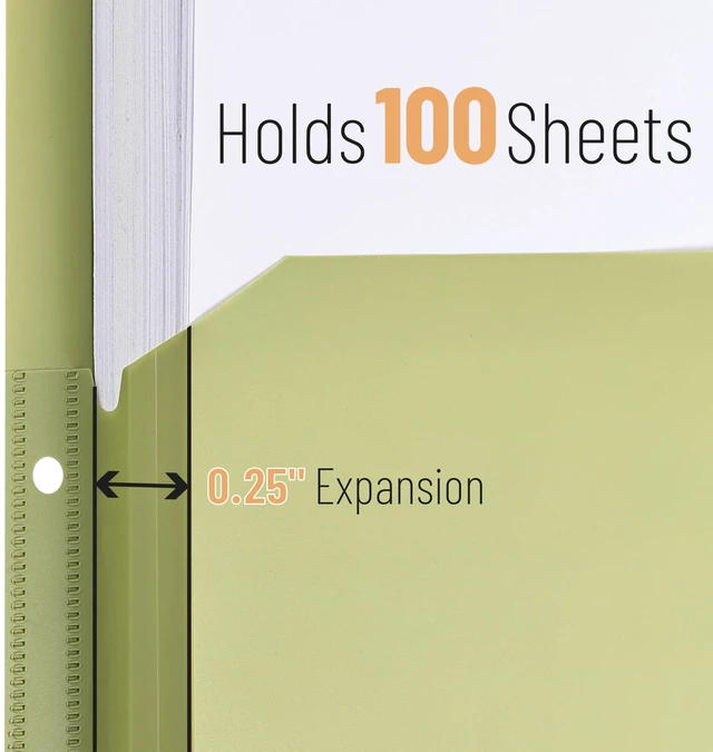 Alt view image 3 of 7 - Expanding Binder Dividers with Pockets and Tabs, 5 Tabs | Colorful Dividers for 3 Ring Binder with Pockets