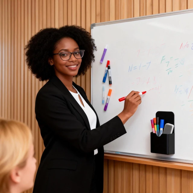 Alt view image 6 of 7 - 2-piece Black Hangable Dry Erase Pen Holder, Refrigerator, Whiteboard | Waterproof Oxford Cloth and PVC, Clear Window for Easy Identification, Reinforced Eyelets, Great Capacity
