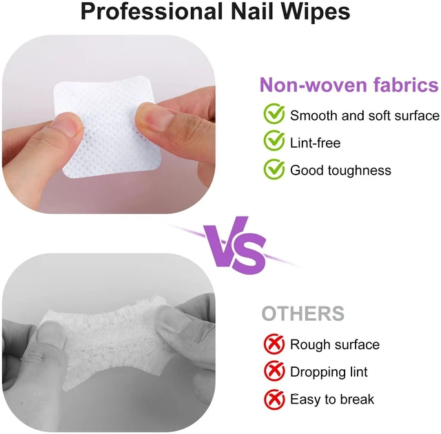 Alt view image 3 of 7 - 200pcs Nail Cotton Pads, 1 Pull-Off Pump-Style Bottle Suitable for Nail Care Wipes, Nail Cleaning Pads, Mascara Extension Glue Cleaning Wipes, and Nail Care Product Sets (White)