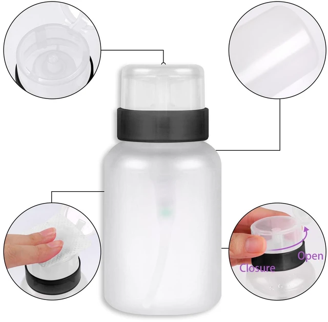 Alt view image 4 of 7 - 200pcs Nail Cotton Pads, 1 Pull-Off Pump-Style Bottle Suitable for Nail Care Wipes, Nail Cleaning Pads, Mascara Extension Glue Cleaning Wipes, and Nail Care Product Sets (White)