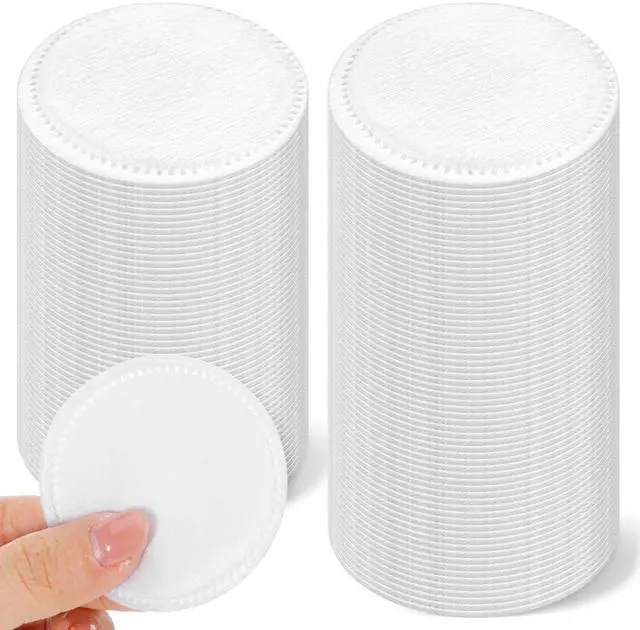 Main image of 100 Pcs 2.2" Cotton Rounds for Face Round Lint-Free Soft Cotton Pads | Makeup Removal Pads for Nail Polish, Cleansing Face and Toner Application Use Wet or Dry