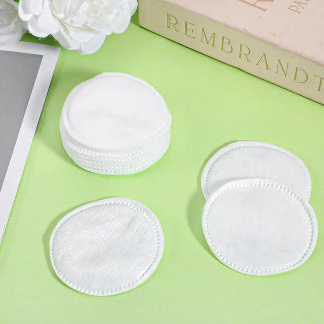 Alt view image 6 of 7 - 100 Pcs 2.2" Cotton Rounds for Face Round Lint-Free Soft Cotton Pads | Makeup Removal Pads for Nail Polish, Cleansing Face and Toner Application Use Wet or Dry