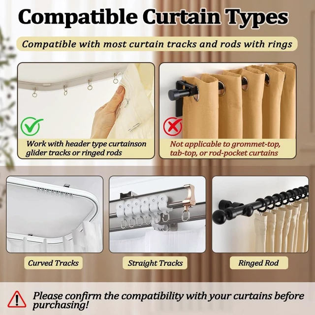 Alt view image 7 of 7 - 70PCS Curtain Hooks, 1.2 Inch Metal Drapery Pin and Hook, Rustproof Stainless Steel Drapery Pins with Clear Box, Heavy-Duty Offset Pin On Drapery Hooks for Door Window Shower RV Curtain, Silver White