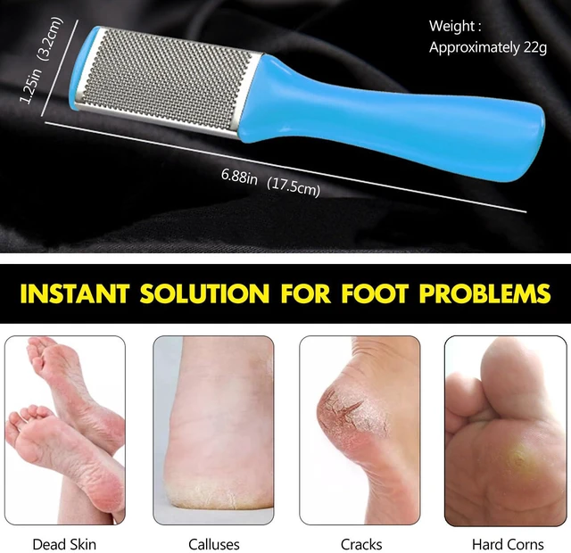 Alt view image 3 of 7 - 4 Pcs Pedicure Foot Files Callus Remover with Double Sided Feet Rasp for Dead Skin - Professional Foot Care Tools to Removes Hard Skin Corns for Dry and Wet Feet