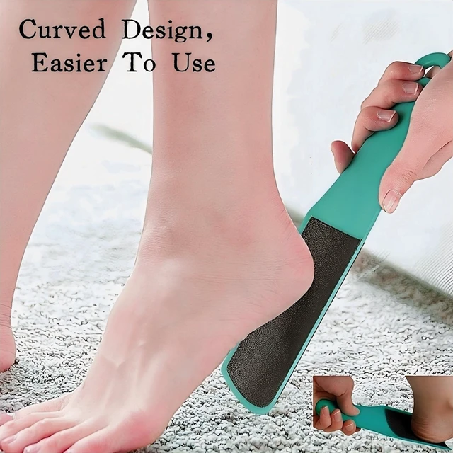 Alt view image 2 of 7 - U-Shaped Curved Foot File Dead Skin Callus Remover Scrubber | Double-Sided, Dead Skin Callus Remover, Foot Scrubber for Wet and Dry Feet, Curved Design for Full Heel & Side Exfoliation