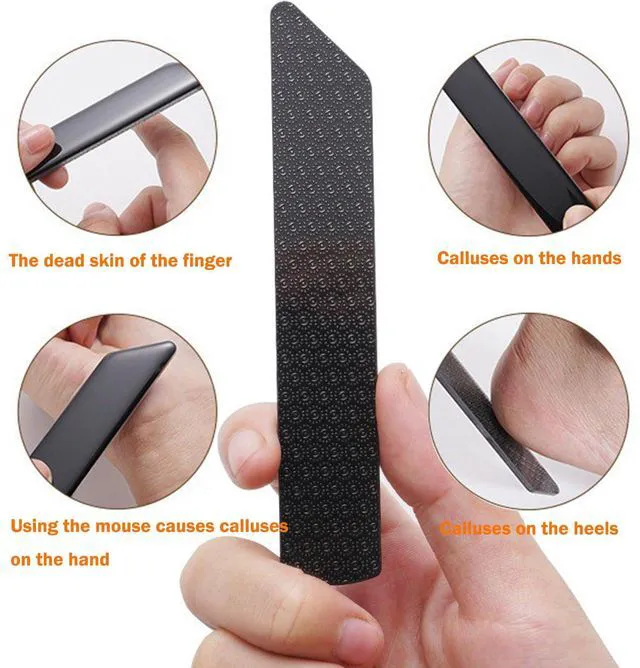Alt view image 2 of 7 - Nano Foot File, Foot Scrubber Callus Remover, Foot Care Pedicure Tool, Foot File with Nano-Level Grinding Points, Portable Foot Scrubber for Dead Skin Removal, Cracking, Wet and Dry Feet