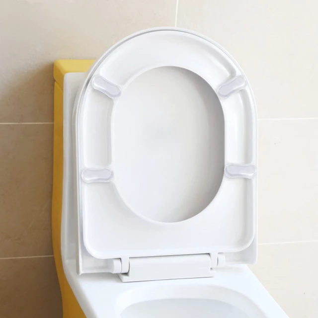Alt view image 5 of 7 - 4Pcs Toilet Seat Bumper Set, Silicone Strong Adhesive Toilet Seats Lid Bumpers, Toilet Seat Buffers, Toilet Lid Rubber Pads for, Home, Hotel and Hospital Toilets and Toilet Parts Bathroom Fixtures