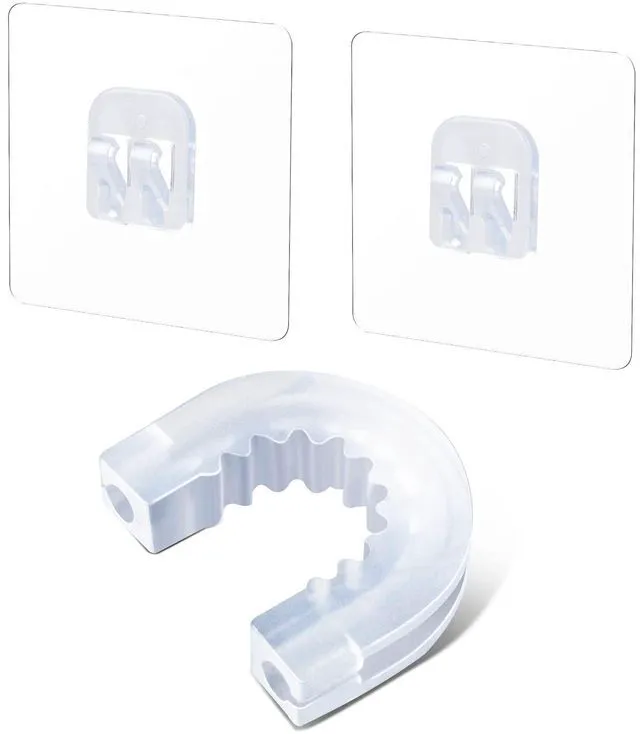 Main image of Bathroom Shower Caddy Connector with 2pcs Adhesive Sticker | Household Items Hook Mount for Shower Caddy Basket Bathroom Shelf Compatible with Zenna Home, GeekDigg, Decobros
