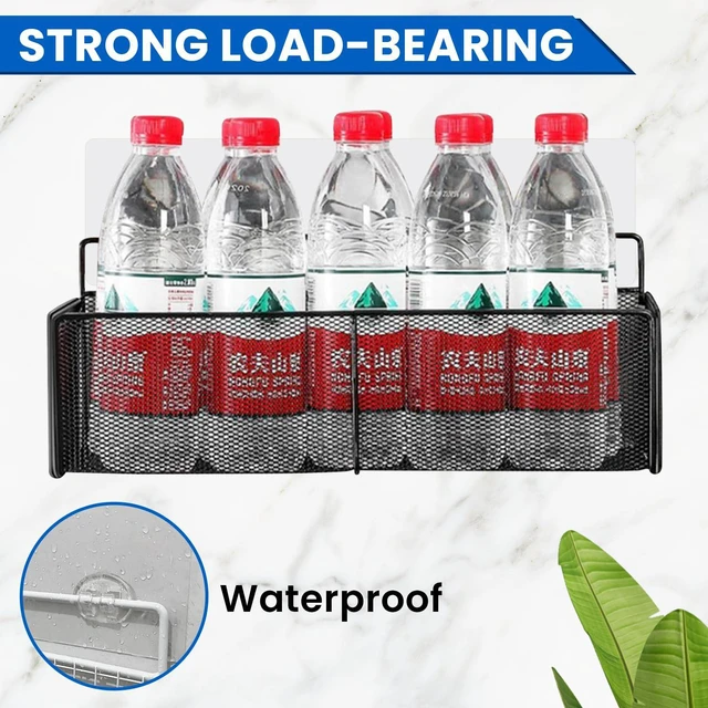 Alt view image 3 of 7 - 2 Pcs Shower Caddy Adhesive Replacement | Adhesive Bathroom Shower Shelves Replacement | Drill-Free Resilient Transparent