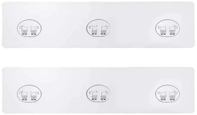 Main image of Mivvosakuki 2pcs Shower Caddy Adhesive Replacement | ,Shower Shelves Adhesive Strip Pad Shower Organizer Sticker Replacement Bathroom Heavy Duty Strong Sticky Wall Adhesive