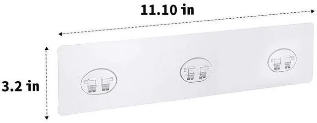 Alt view image 3 of 7 - Mivvosakuki 2pcs Shower Caddy Adhesive Replacement | ,Shower Shelves Adhesive Strip Pad Shower Organizer Sticker Replacement Bathroom Heavy Duty Strong Sticky Wall Adhesive