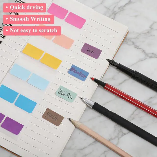 Alt view image 4 of 6 - 480pcs Sticky Index Tabs 1 inch, Colored Book Page Markers Tabs | Repositionable Page Tab Self Adhesive Notes Flags for Notebooks File Classification(24 Colors)
