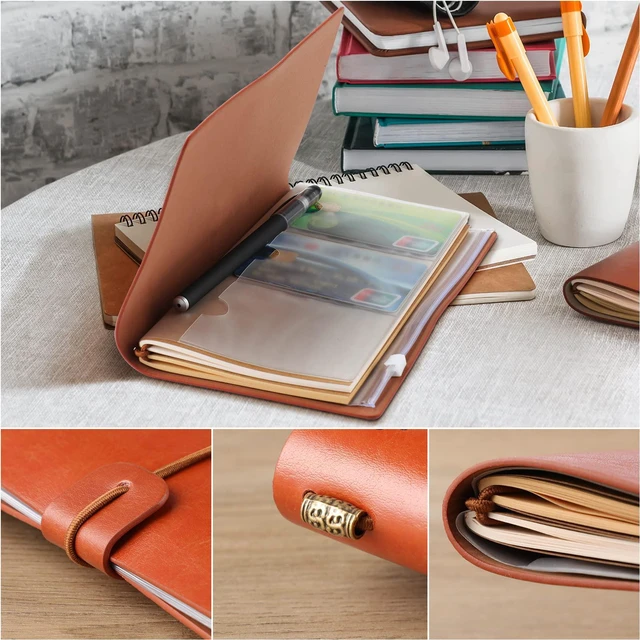 Alt view image 2 of 7 - Gifts for Wife, Wife Birthday Gift Ideas Leather Journal, Gifts for Wifes 140 Page Refillable Leather Notebook, Anniversary Wedding Gift for Her