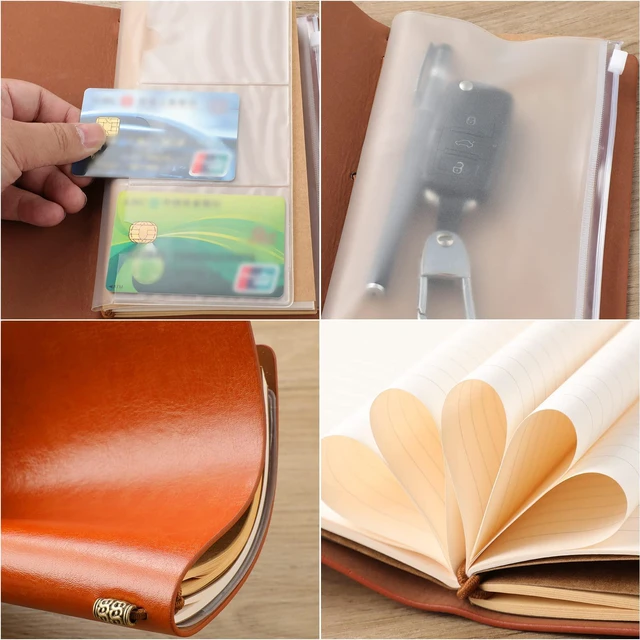 Alt view image 6 of 7 - Gifts for Wife, Wife Birthday Gift Ideas Leather Journal, Gifts for Wifes 140 Page Refillable Leather Notebook, Anniversary Wedding Gift for Her