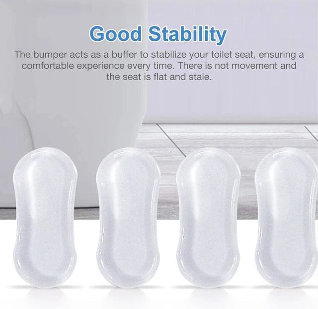 Alt view image 4 of 7 - 5Pcs Transparent Toilet Seat Bumper Set,Toilet Seat Buffers, Silicone Strong Adhesive Toilet Seats Lid Bumpers,Toilet Lid Rubber Pads for, Home, Hotel and Hospital ToiletsToilets and Toilet Parts