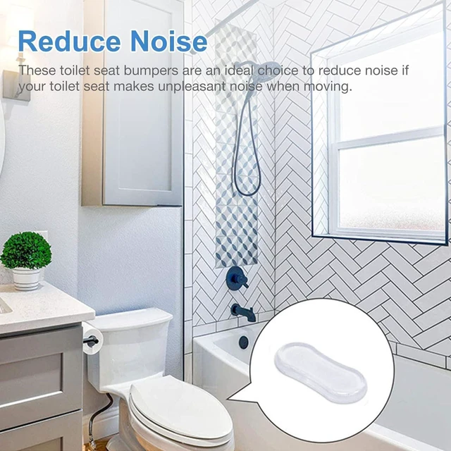 Alt view image 5 of 7 - 5Pcs Transparent Toilet Seat Bumper Set,Toilet Seat Buffers, Silicone Strong Adhesive Toilet Seats Lid Bumpers,Toilet Lid Rubber Pads for, Home, Hotel and Hospital ToiletsToilets and Toilet Parts