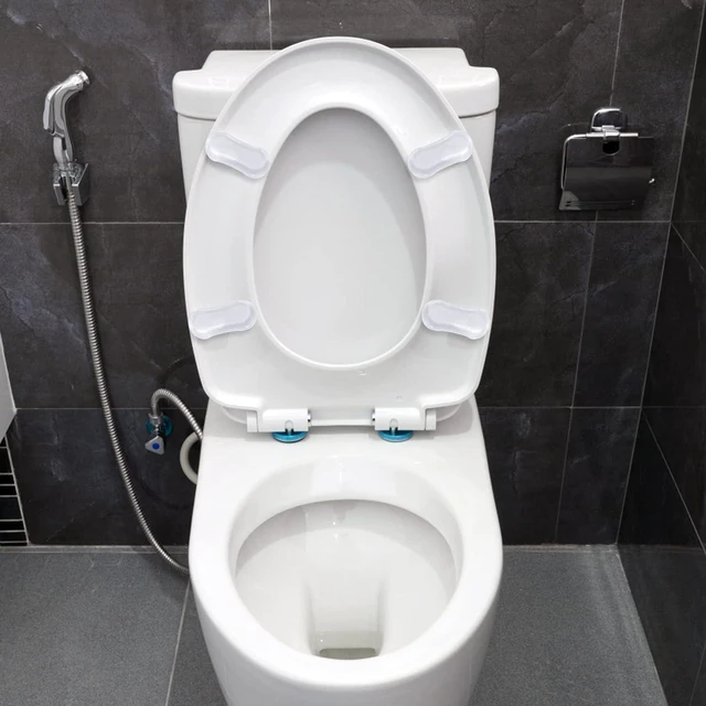Alt view image 7 of 7 - 5Pcs Transparent Toilet Seat Bumper Set,Toilet Seat Buffers, Silicone Strong Adhesive Toilet Seats Lid Bumpers,Toilet Lid Rubber Pads for, Home, Hotel and Hospital ToiletsToilets and Toilet Parts