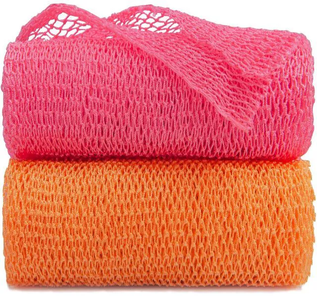 Main image of African Net Sponge Authentic African Exfoliating Net Real African Bath Sponge Body Scrub Net Long Rag Net Shower Scrubber